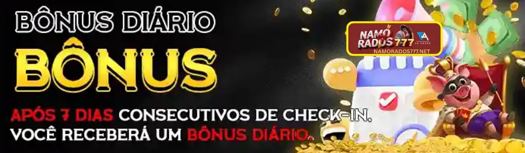 Promoção de bônus para novos jogadores no NAMORADOS777 com.